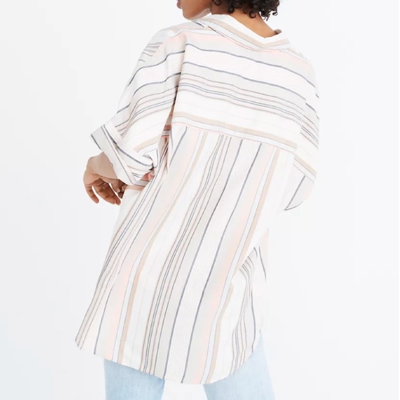 Madewell Courier Shirt in Aldwin Stripe - Picture 2 of 4